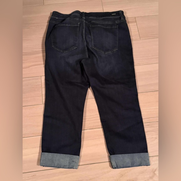 Liverpool Women's Dark Blue Cropped Jeans size petite 14 / length 32in - Picture 2 of 7